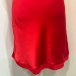 SilkSilky Red 100% Silk Slip Bias Cut Chemise Mini Dress Small Lingerie Coquette Photo 4