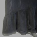 EXPRESS Black Lined Faux Wrap Ruffle Hem Chiffon Skirt NWOT 4 Photo 2