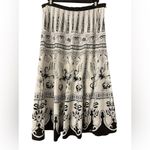 Apostrophe black and white boho midi skirt Photo 1
