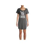 secret treasures  Women's "Oh Deer" Sleep Shirt Holiday Ladies Size Small/Medium Photo 2