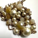 ALDO faux pearl gold tone long beaded necklace Photo 4