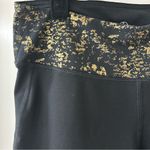 Gaiam Black and Gold Leggings, Sz Small Photo 1