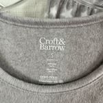 Croft & Barrow  Fuzzy Gray Star Pajama Set Photo 1