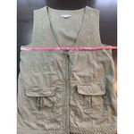 Tibetan Trader Cotton Cargo Utility Vest Womens Medium Olive Green‎ READ Green Photo 7