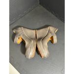 Kork-Ease  Yuli Mary Jane Platform Wedges Heel Gray Leather Size 9.5 EU 41 Buckle Photo 2