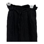 Sweetheart Paper Bag Wide Leg Pants Black Medium Women's Photo 1