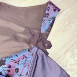 Sleeveless color changing corset top shirt with bows and string bustier shirt Blue Size XL Photo 7