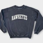 Gear for Sports Vintage Iowa Hawkeyes Women's Spellout Script Sweatshirt black S Photo 5