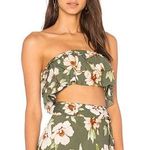 Revolve Blue Life Lola Ruffle Floral Bralette Crop Tube Top Photo 1