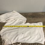 American Eagle Outfitters women’s New! Ivory cropped hoodie/sweatshirt size M Photo 7