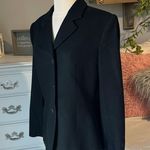 Jacqueline Ferrar Vintage Cashmere Wool Black Blazer Jacket Suit Womens 8 Photo 5