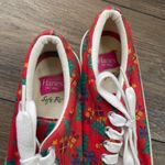 Hanes Vintage Christmas Holiday Sneakers Lace Up Platform Red Women's Size 6M Photo 10
