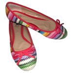 Madison ( cookie ) brand super cute colorful basket weave slip on flats! Pink Size 10 Photo 1