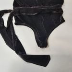 superdown Priya Cross Back Bodysuit in Black Metallic Photo 2