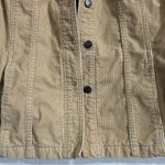 Eddie Bauer  Women’s Corduroy Trucker Jacket Tan Large 100% Cotton Excellent Photo 4