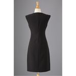 J. Peterman Most Flattering Tweed Dress Black Burgundy Classic Sheath Size 8 Red Photo 1