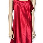 Kathy Ireland Vintage Intimates women’s Red Satin Nightgown size L Photo 0