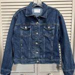 Old Navy  Dark Wash Denim Jacket Size Small Pockets Button Up Collar‎ Cotton Photo 0
