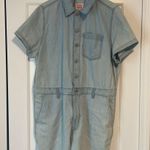 Levi's Levi’s Heritage romper short sleeve Light Blue Denim Woman’s New size XL Photo 5