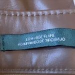 Wild Fable  Low-Rise Faux Leather Flare Pants -Brown Women's 16 Photo 4