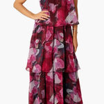 Petal and Pup  Floral Strapless Pink and Purple Dress Size Medium NWT Photo 0