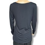 CAbi Womens Blouse Shirt Top Draped V Neck Twisted Bodice Long Sleeve Black Med Photo 1