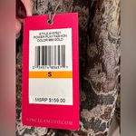 Vince Camuto  Gold Foil Jacquard Metallic Bomber Jacket Black NWT Size S Photo 4