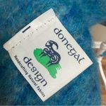 DONEGAL DESIGN Mohair Wool Scarf Ireland Irish Woven Blue Ombré Stripe Fringe Photo 3