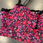 Hanky Panky  Pink & Red Floral Roses Lace Bralette Photo 2
