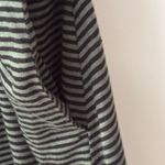 Eileen Fisher NWT  Organic‎ Linen Jersey Black and green Striped Skirt size XL Photo 7