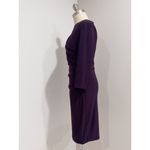 American Living Women's Purple 3/4 Sleeve Ruched Faux Wrap Sheath Dress Size 6 Photo 1
