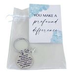 INSPIRATIONAL STARFISH YOU MAKE A PROFOUND DIFFERENCE KEYCHAIN IN MESH BAG Photo 0