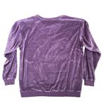 Big Dogs  Talk To The Paw Velour Crewneck Pullover Sweatshirt Purple Women’s Lg Photo 5