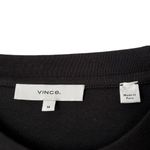 Vince  Short Sleeve Waist Tie Shirt Mini Dress Black Womens Size Medium Photo 10