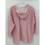 Style & Co. Women's Striped Lace Up Hoodie‎ Red Size XL NWT (P91) Photo 2