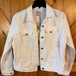 Love Tree Denim Jacket Size 1X White Distressed nwt (3039) Photo 0