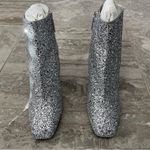 Salvatore Ferragamo Glitter High Heel Booties in Silver Size 10 New in Box $1295 Photo 6