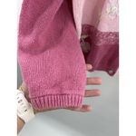 CJ Banks Cardigan Sweater Woman's 2X‎ Plus Hand Embroidered Vintage 3D Flower Pink Size XXL Photo 2