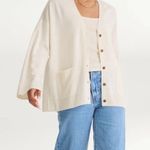 Naadam cashmere boxy cardigan NEW White Size M Photo 2