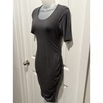 A pea in the pod  Grey Maternity Bodycon Dress XS T-Shirt X-Small Scrunch Sexy Photo 1