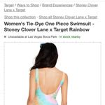 Stoney Clover Lane  X Target One Piece Rainbow Bathing Suit Small Photo 3