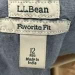 LL Bean Pants Womens 12 Favorite Fit Khaki Tan Straight Leg Hiking Outdoors Camp Photo 1