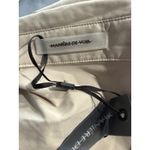 Maniere De Voir  Beige Shirt Dress Long Sleeve Button Front Chain Detail Size 10 Photo 4