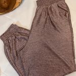 Anthropologie  Pink Rose Metallic Pull On Stretch Waist Jogger Pants Size Large Photo 5