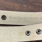 White House | Black Market Women's 3 Snap Leather Belt Black And White Size Small Photo 2