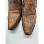 FREEBIRD Wyoming Leather Western Ankle Booties Bronze Distressed Women’s 10 Brown Photo 4