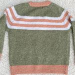FRNCH Paris Green & Orange Stripe Wool Sweater Photo 2