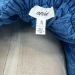 Aerie Pool to Party Flutter Sleeve Dress Mini Short Sleeve Blue Size XL Photo 8