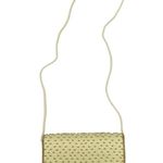 Vintage 80s 90s Gold Yellow Beaded Clutch Shoulder Bag Evening Glam Formal Photo 3