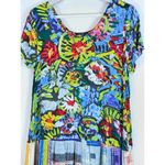 Jams World Vintage Floral Pasa Pasta Scoop Neck Tiered Dress Artsy Size Medium Photo 1